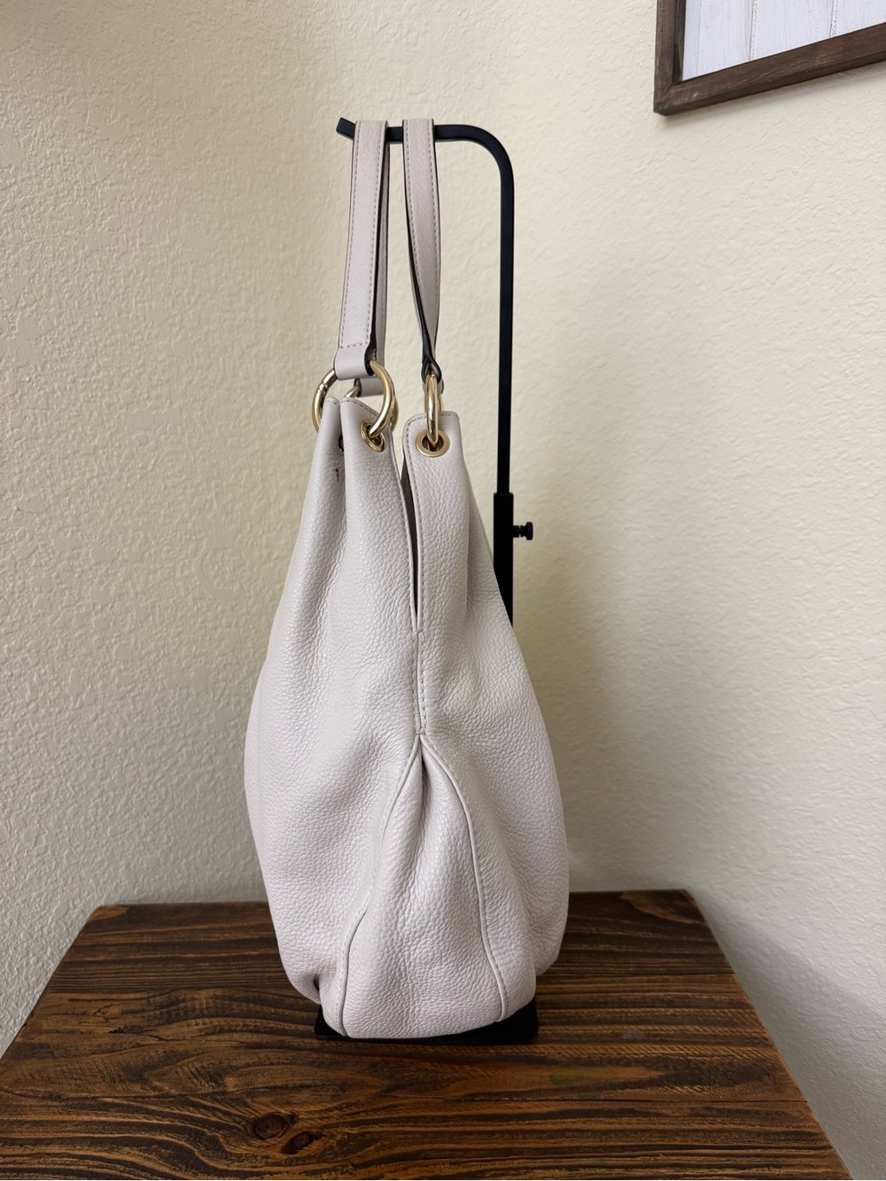 Michael Kors Charm Tassel Leather Hobo Bag - Picture 2 of 10